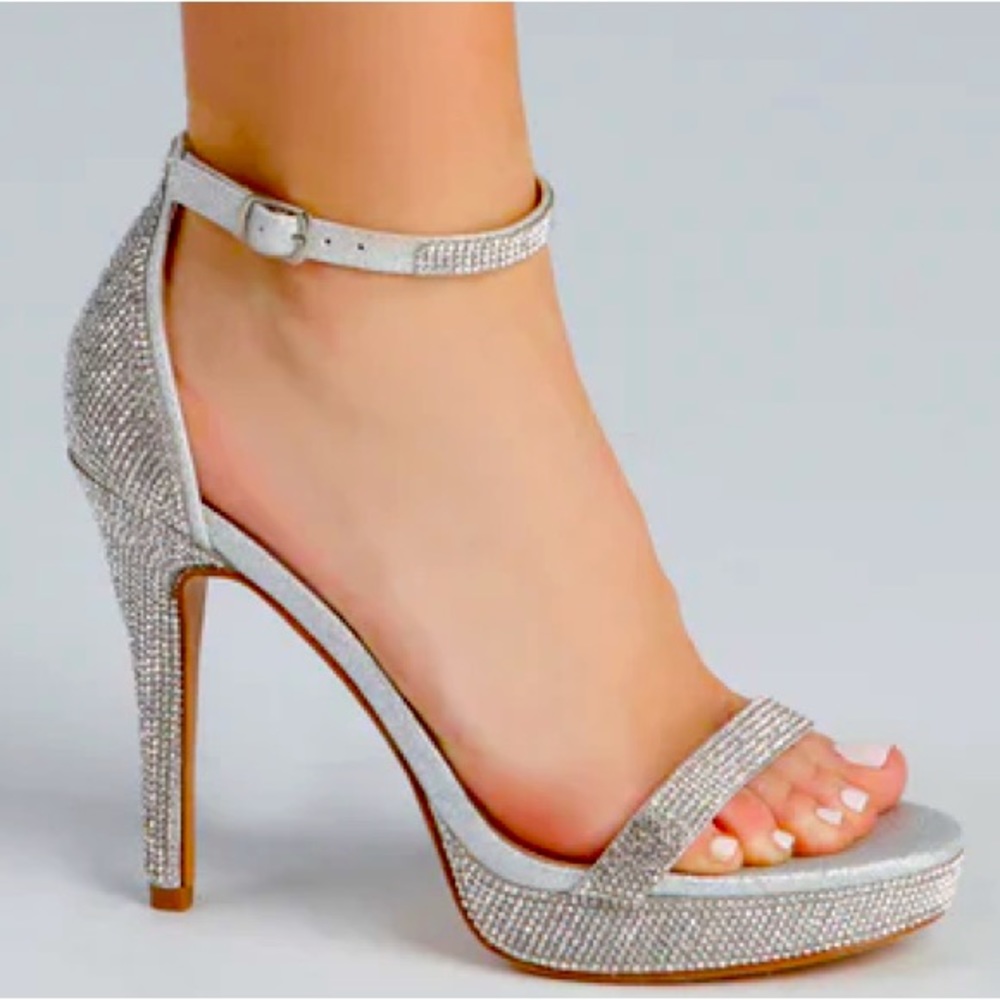 Glam Move Rhinestone Stiletto Heels